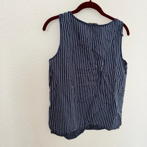 Banana Republic Blue and White Striped Blouse - Picture 6 of 6